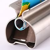 UDQYQ Toothpaste Squeezer 2 Pack Stainless Steel Tube Wringer Gloss Finish view 2