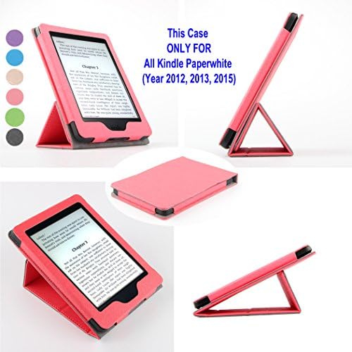 Fortune Case for Kindle Paperwhite Generations Prior to 2018 (2016, 2015, 2013, 2012) with Foldable & Stand able Cover, Magnetic Closure, Auto Sleep/Wake (Not for All-New Paperwhite 10th Gen.) -Red