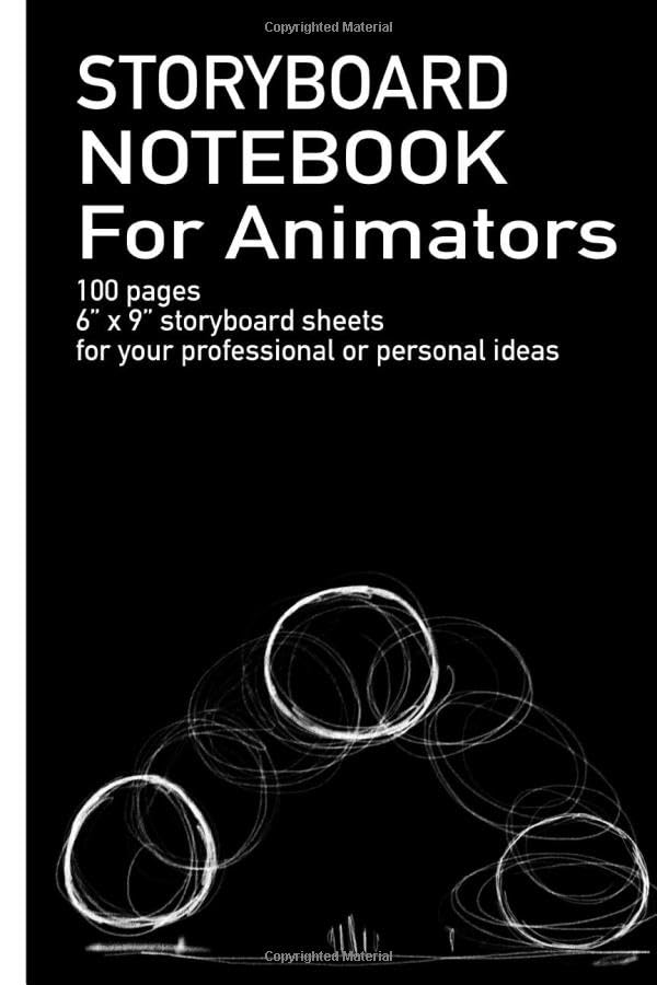 100 pages Storyboard notebook for Animators and Visual Artists