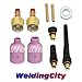WeldingCity TIG Welding Large Gas Lens Accessory Kit (1/8