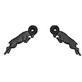 2Pcs 3D Car Emblem for Leaping Ram Body Car Emblem Premium Car Nameplates for Ram 1500 (Black)