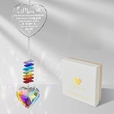 Memorial Gifts for Loss of Mom, Sympathy Crystal Suncatcher for Loss of Mother Sympathy Gift, Bereavement Gift for Loss of Mother, Suncatcher in Memory of Mom Gifts，Indoor Window, Garden