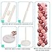 NIUBER Balloon Column Kit - 2 Set Balloon Column Kit Base and Pole 5.08 Feet Height and 50Pcs Balloon Rings with Water Fillable Base Balloon Stand Kit