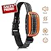 Pop Dog Bark Collar [2018 Version] No Bark Collar Dog Small/Large Bark Collar with Beep Vibration, 7 Sensitivity Levels, Harmless and Humane NO SHOCK … (orange)