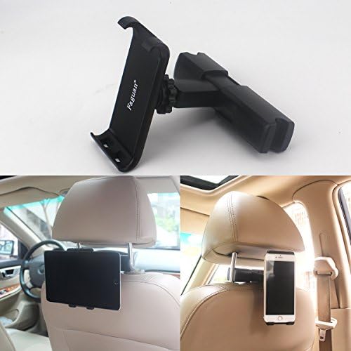 Universal Headrest Cradle Car.Mount Holder for iPad Air2/3/4/Mini, Galaxy Tab 3/4, Nexus 7, Kindle Fire HD 6/7 Fire HDX 7/8.9 Fire 2 and all Tablet Devices 8" to 10.1" 360° Rotating