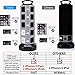 SUPERDANNY Surge Protector Power Strip Tower 3000W 13A 18 Outlet & 4.2A 4 USB Ports 6.5ft Extension Cord Desktop Charging Station 900 Joules, 3-Prong, Grounded, Multiple Protections for Home, Office