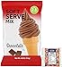 Clabber Girl Chocolate Soft Serve Ice Cream Mix 6 Pound with By The Cup Rainbow Sprinkles