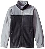 Columbia Boy's Dotswarm Full Zip Jacket, Black/Graphite, X-Large