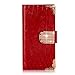 Angel's Wings Bling Wallet Luxury Diamond Magnetic Flip Case for Samsung Galaxy Note 3 N9000 (Red)