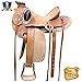 HILASON 16 in Western Horse Wade Saddle Leather Ranch Roping Tan Kotethumb 1