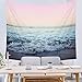 Birsppy Sea Waves Tapestry Wall Hanging Ocean Tapestry for Dorm, Pink, W59 L51