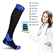 Compression Socks for Women & Men (2 Pairs), Laneco Graduated Compression Sock 20-30 mmhg for Nurses, Running, Maternity Pregnancy, Athletic Sports, Flight Travel, Shin Splints, Edema, Varicose Veins