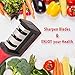 LPVLUX Kitchen Knife Sharpener - Stainless Steel 3-Stage Chef Knife Sharpening Tool With V-Slots For Shaping, Repairing & Polishing Blades - For Straight & Serrated Knives - Non-Slip Grip Base