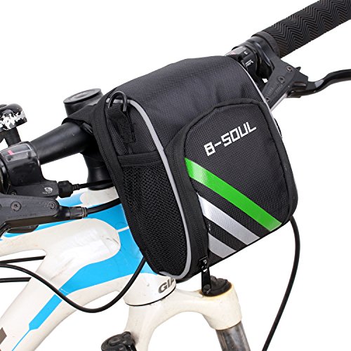 Antcher 3.8L Bicycle Handlebar Bag Bike Head Bag Mountain Road Bike Pouch Saddle Bag PVC Tube Bag Front Top Frame Pouch for Bike, Mountain, Outdoor Sports
