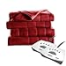 Sunbeam Quilted Fleece Electric Blanket, King, Garnet