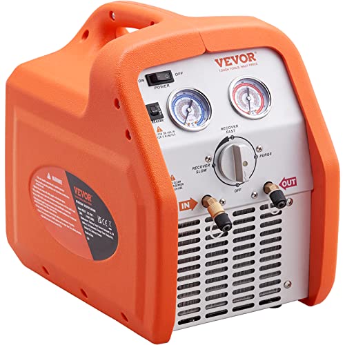 VEVOR Portable 3/4 HP Refrigerant Recovery Machine AC Recovery
