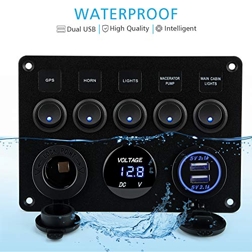 3 Kohree+Waterproof+Vehicles+Digital+Voltmeter