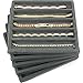 FindingKing 5 Gray 5 Slot 1/2 Size Jewelry Display Tray Inserts
