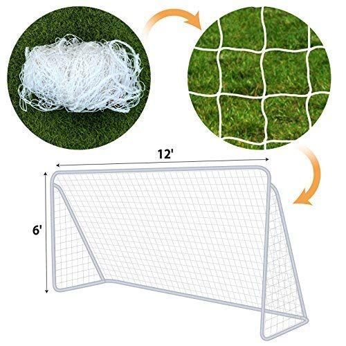BenefitUSA Nets for Portable Football Soccer Door Goal 12' x 6' Soccer