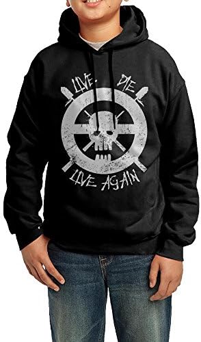 Boys Live Again Mad Max Skull Hoodie Black