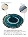 AMOYSTONE Teal Agate Coasters Set of 4 for Drink, Agate Slice Coaster Large 3.5-4