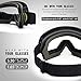 OutdoorMaster OTG Ski Goggles - Over Glasses Ski/Snowboard Goggles for Men, Women & Youth - 100% UV Protection (Black Frame + VLT 98.9% Clear Lens)