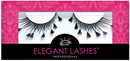Elegant Lashes F452 Premium Feather False Eyelashes Halloween Dance Rave Costume