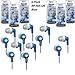 Panasonic RP-HJE120 ErgoFit In-Ear Headphones Stereo Earbuds (2-Pack, Blue)