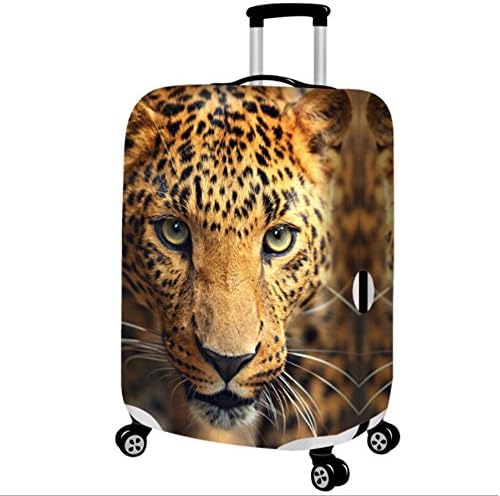 Travel Luggage Cover Suitcase Protector Fits for 18-32 Inch Luggage (Leopard, XL)