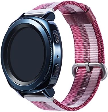 Cumeou Gear Sport/S2 Classic Band, Nylon Replacement Bands 20mm Quick Release Breathable Bracelet Strap for Samsung Gear S2 Classic SM-R732/Gear Sport/Garmin vivoactive3/vivomove HR/Huawei Watch2