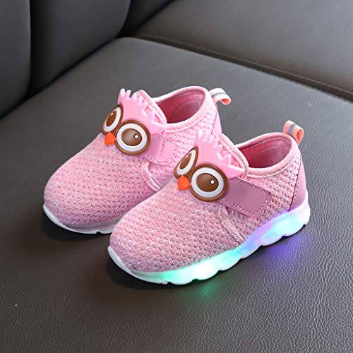 Infant Toddler Baby Boys Cute Cartoon LED Luminous Girls Sport Shoes Sneakers