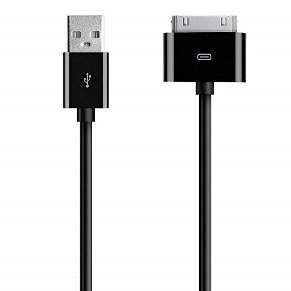 5 x Dragon Trading Black 30-Pin USB Charging & Sync Cable 1m – Compatible with iPod Nano, Touch, Classic, Video, iPhone 3G / 3GS / 4 / 4S & iPad 1/2 / 3