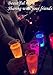 LED light up wine glasses, Champagne Flute's Cocktail Flashing Cups, LED Liquid Activated for Bar Party Night Club Drink Christmas Wedding Party Decoration 6 pack