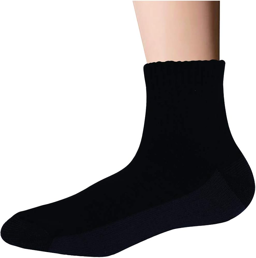 Enerwear 10P Pack Men's Cotton Moisture Wicking Extra Heavy Cushion Low Cut Socks … (10-13/Shoe: 6-12, White): Clothing