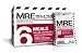 MRE (Meals, Ready to Eat) - Two Course Fresh MREs with Heaters - 5 Year Shelf Life (Pack of 6)