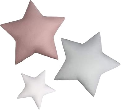 Lulando Lot De 3 Coussins En Forme D Etoile En Coton Pour Enfants Coussin Decoratif Decoration Unique Certifie Oeko Tex Standard 100 Classe I Stars Basic Amazon Fr Bebes Puericulture