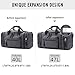Toupons Canvas Duffel Bag Small Carry-on Bag Overnight Bag Weekender Bag for Men (Grey)