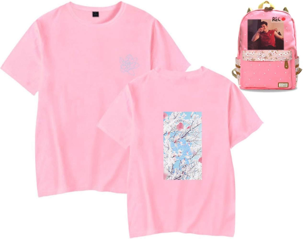 Shawn Mendes Fashion Creative Backpack T Shirt Concert Gift Campus Tee School Bag New Week Pink Modern Amazon Co Uk Diy Tools