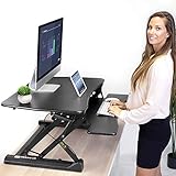 Mount-It! Height Adjustable Standing Desk Converter | 35