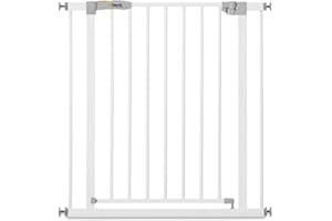 Hauck 59726 Open N Stop KD Pressure Fit Baby and Pet Safety Gate for 29 to 31" Wide Home Doorways, Stairways, or Hallways, White