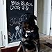 Clearance Sale ! ! Chalkboard Paper - 1 Roll Vinyl Chalk Bord Paper & 5 Colored Chalk & 1 Erasable White Chalk Marker - Extra Large (17.7