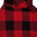 KOOLTAIL Plaid Dog Hoodie Pet Clothes Sweater with Hat and Pocket for Small Medium Large Size Dogs, Soft Winter Warm Dog Cold Weather Coat, Fleece Fall Dog Hooded Sweatshirt for Puppy Cats, Red M