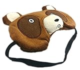 Gent House Funny Cartoon Face Silly Looking Soft Velvet Eye Sleep Mask Sleeping Eye Blinder Shade Cover­