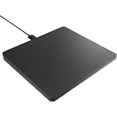 Doohoeek Ultra-Slim Aluminum Wired Touchpad, Large Touch pad with Glide Surface for Windows 10/11, Portable Trackpad with USB-C Nylon Cable for Laptop/Desktop