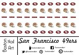 NFL - San Francisco 49ers Waterslide Nail Decal - 50pc