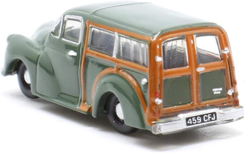 Oxford Diecast Morris Traveller Almond Green Model Vehicle, Wood,green,silver, 1:148 Scale - Image 3