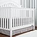 TILLYOU Crib Bed Skirt Pleated, 100% Natural Cotton, Nursery Crib Bedding Skirts for Baby Boys and Girls, 14