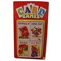 KandyToys Card Games Donkey, Animal Snap, Snap and Old Maid