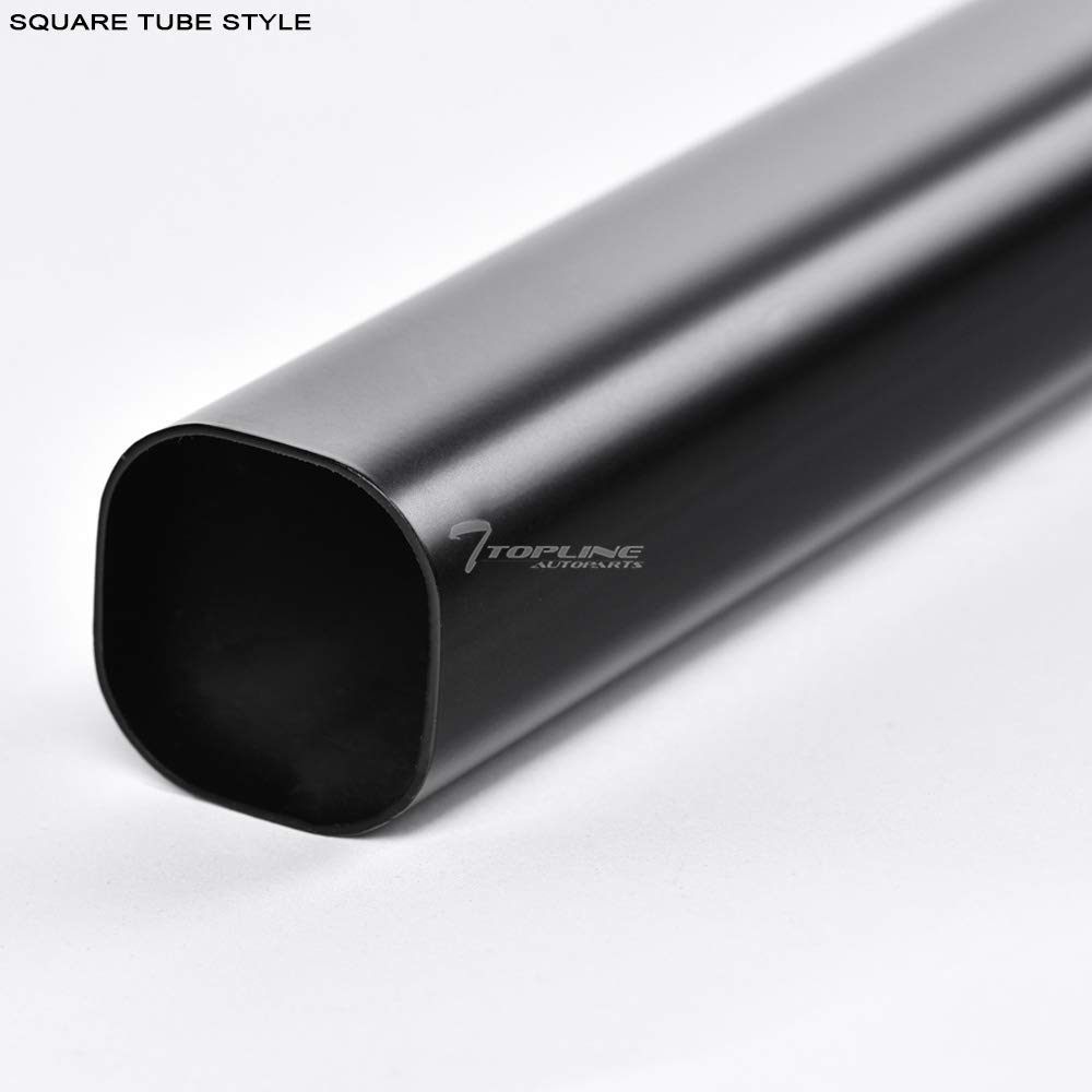 Topline Autopart Matte Black Nylon B Locker Style With Square Shaped Tube Truck Bed Side Rails Frc For 88 00 Chevy Silverado Gmc Sierra C K C10 1500 2500 3500 6 5 Ft 78 Short Bed Automotive Exterior Accessories