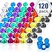 LOVIMAG Push Pin Magnets, 120 Pack 8 Colors Refrigerator Magnets, Colorful and Practical Fridge Magnets, Perfect for Whiteboard Magnets, Office Magnets, Map Magnets
